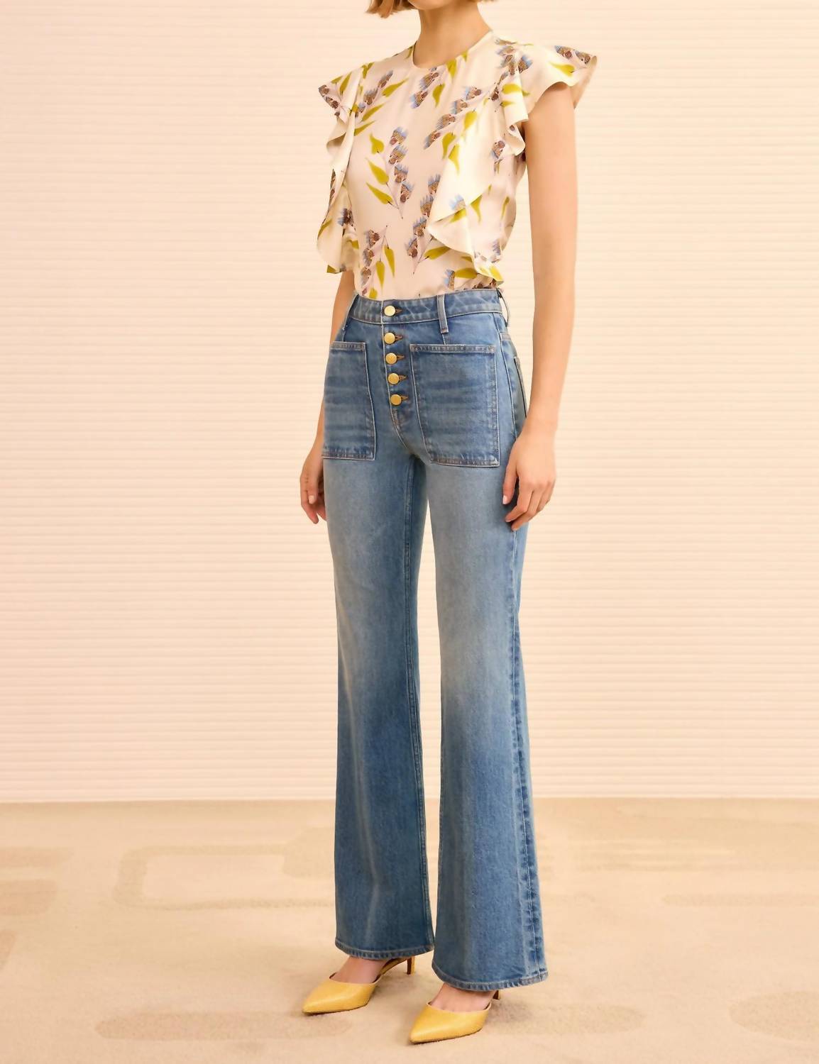 Ulla Johnson - Stretch Lou Flare Jeans
