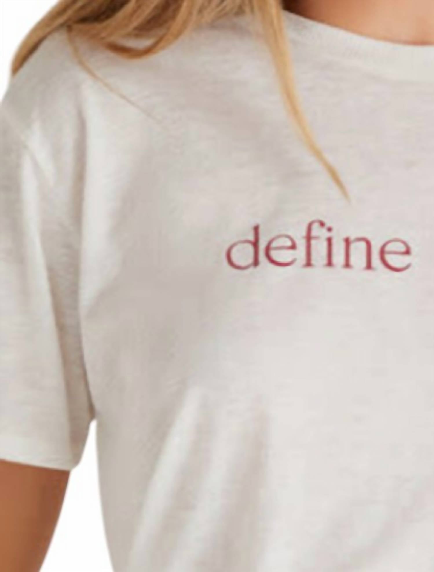 Z Lounge - Define Nice Short Sleeve Boyfriend Tee