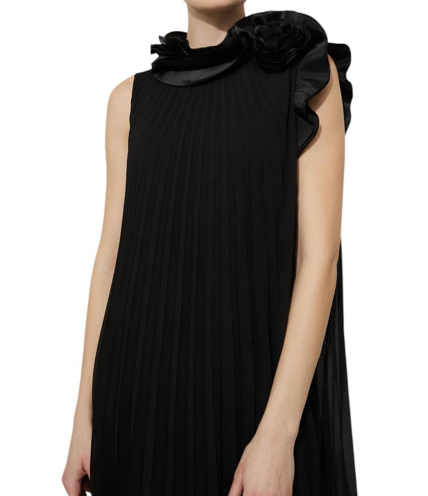 Joseph Ribkoff - Sleeveless Pleated Dress