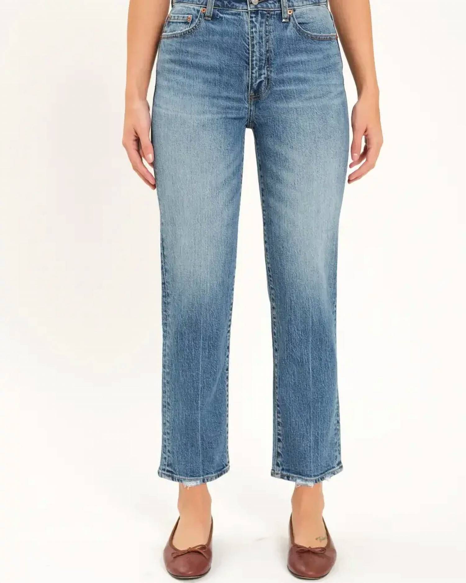DAZE Straight Up High Rise Jeans in stunner 1 - women's jeans