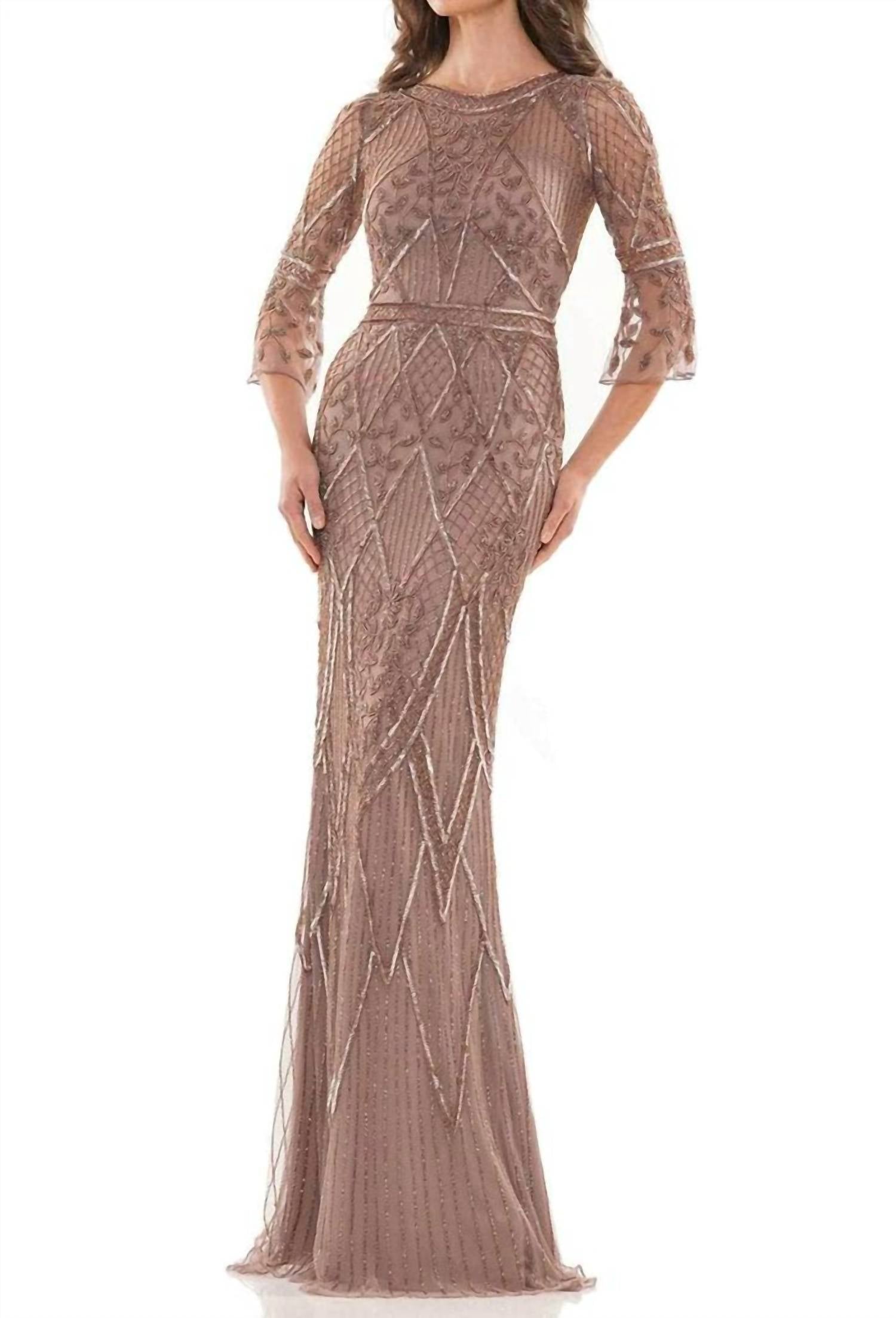 Colors Dress - Beaded Mesh Gown