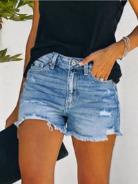 Anna-Kaci - Distressed Denim Shorts