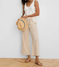 Nic + Zoe - Eliot Wide Leg Rumba Linen Belted Crop Pants