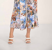 Frank Lyman - High-waisted Floral Palazzos Pant