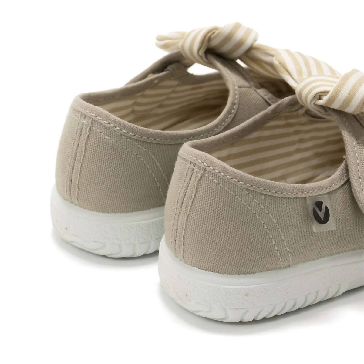 Victoria - Girls' Slip On Canvas Bow Shoes