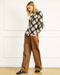 Line And Dot - Maven Tied Blouse