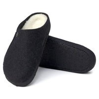 BIRKENSTOCK Men's Zermatt Rivet Shearling Slippers in anthracite - men's loafer - view 5