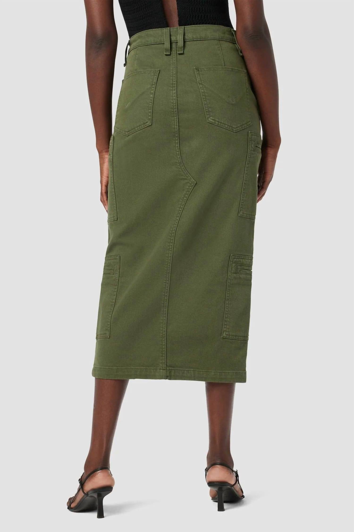 Hudson - Reconstructed Skirt with Cargo Welt Pockets