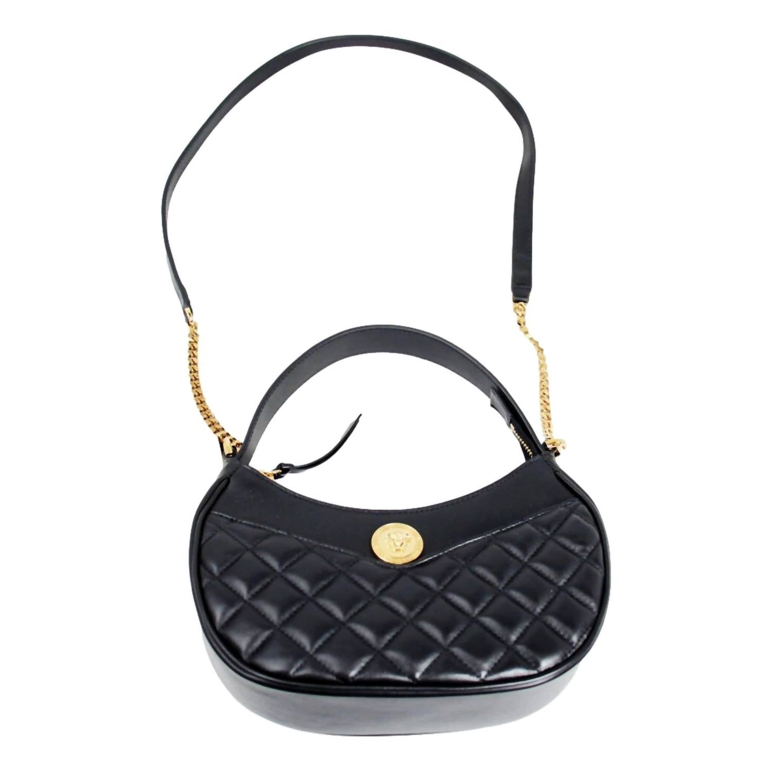 Versace - Women's La Medusa Half Moon Hobo Shoulder Crossbody Bag