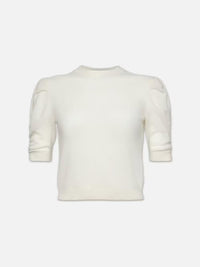 Frame - Rouched Sleeve Cashmere Sweater
