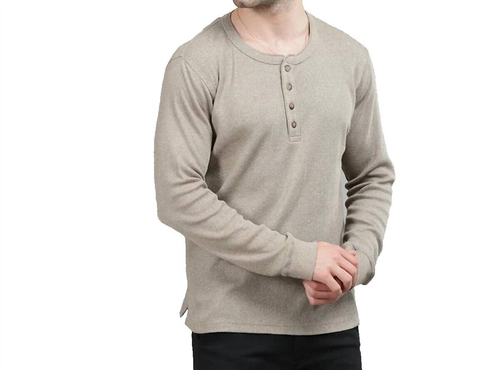 Marine Layer - Long Sleeve Merino Blend Sweater Henley