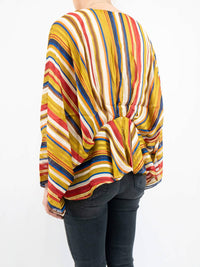 Big Hit Fashion - Festive Stripe Dolman Top