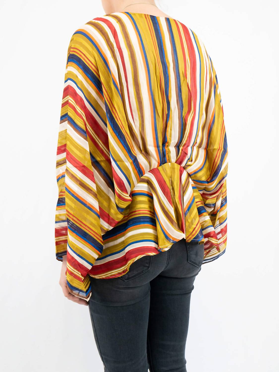 Big Hit Fashion - Festive Stripe Dolman Top