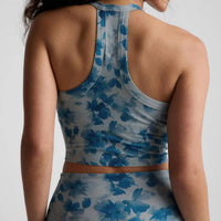 BEYOND YOGA Softmark On The Up Cropped Tank Top in daydream meadow - women's tank top - detail view