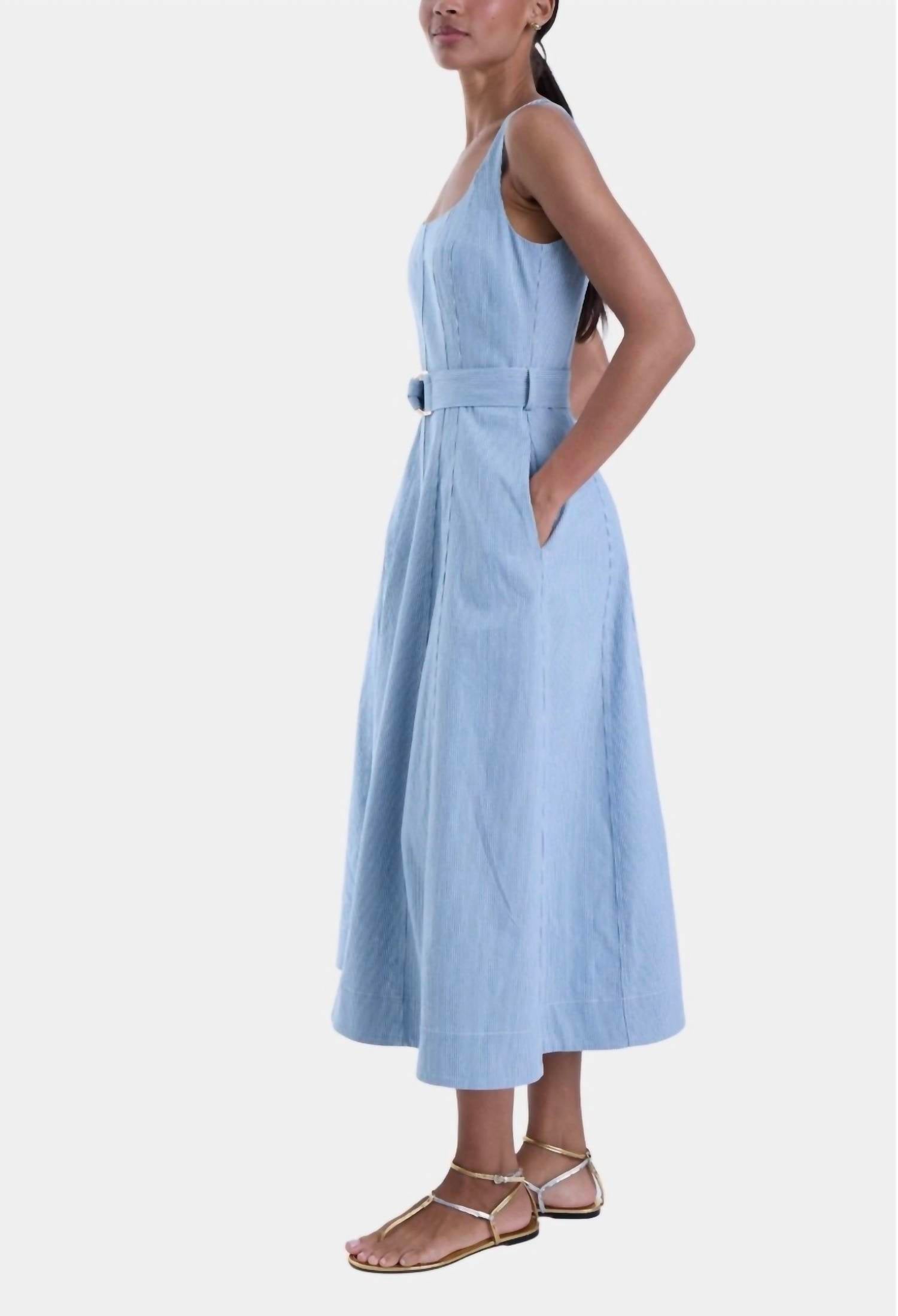 Karina Grimaldi - lilliana denim maxi dress