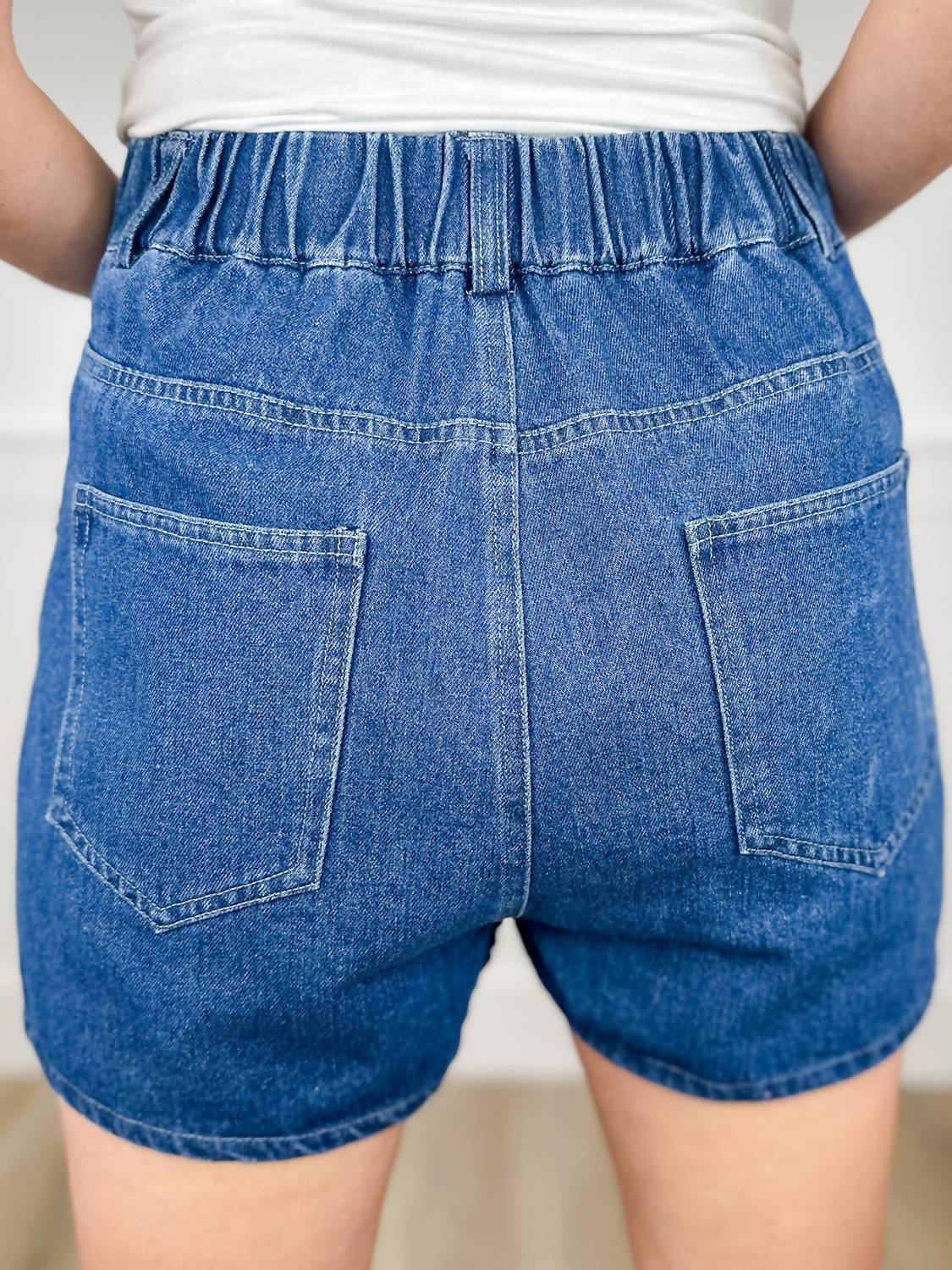 Davi & Dani - High-rise Cotton Skort