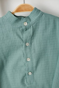 Pi And Pa - Boy's Mao Shirt