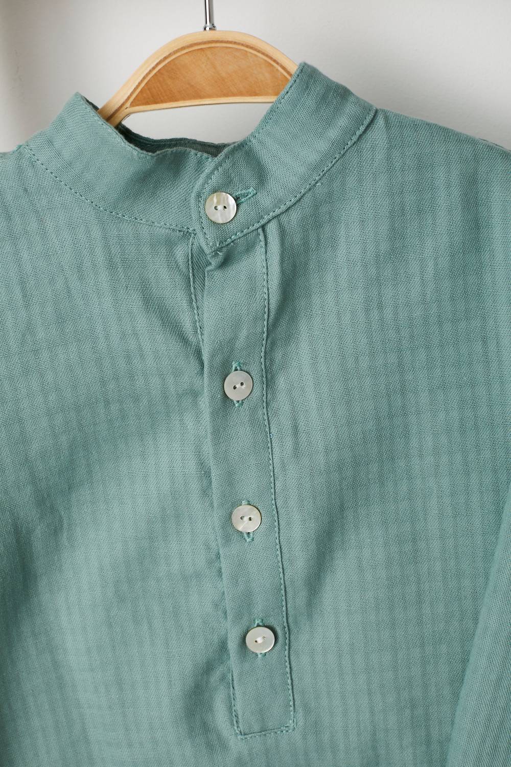Pi And Pa - Boy's Mao Shirt