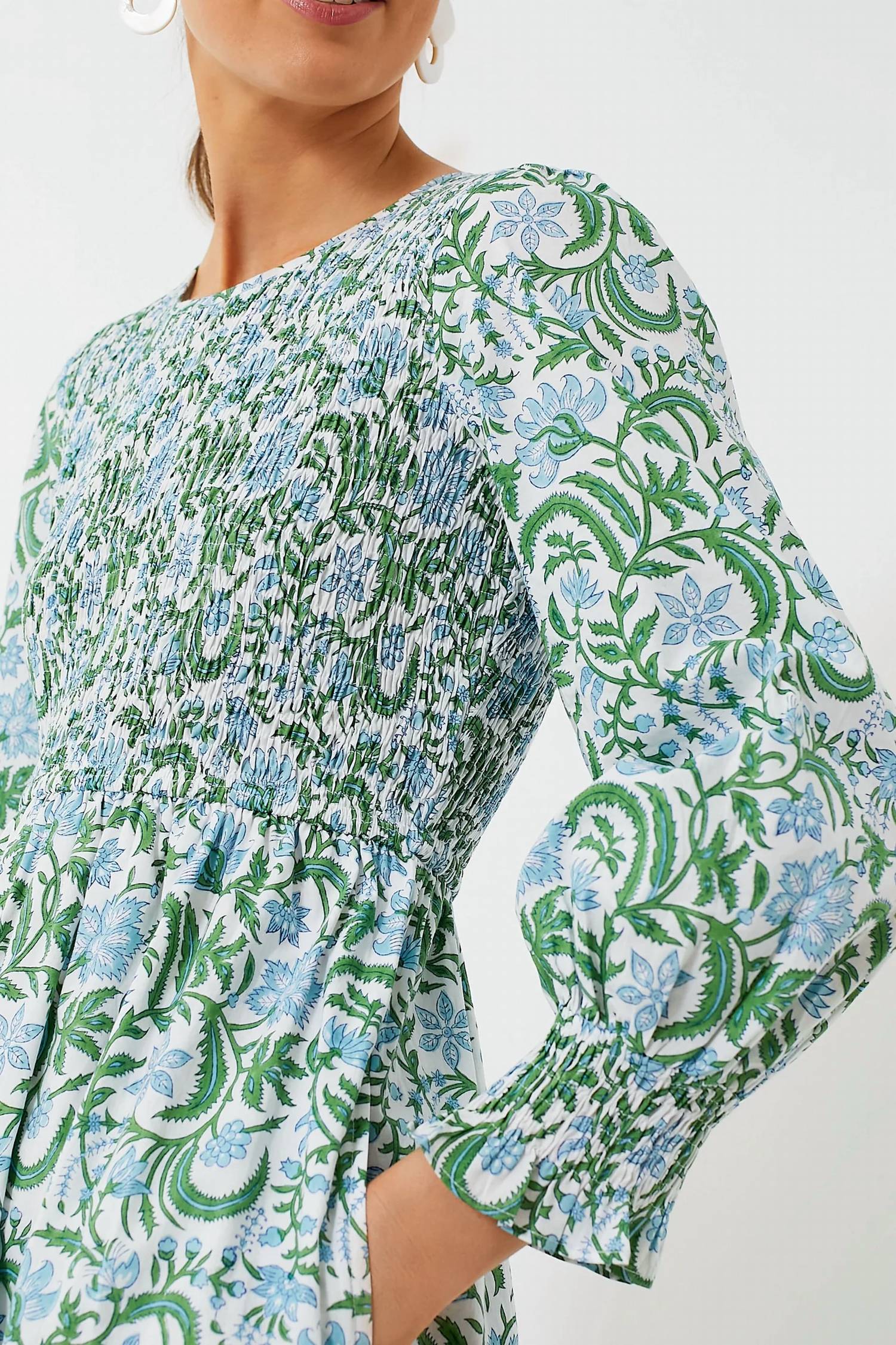 Pink City Prints - Isabel Smocked Dress