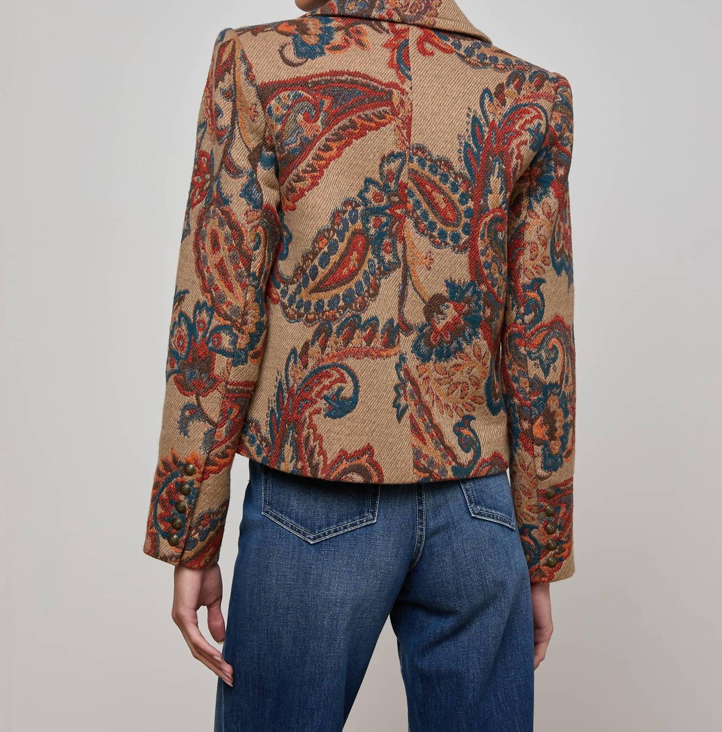 L'Agence - Kelsey Cropped Peacoat