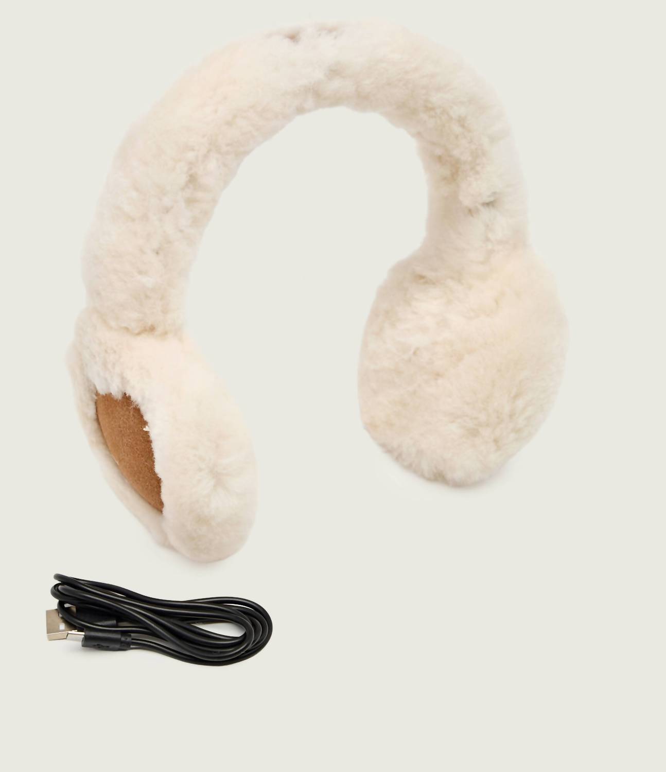 UGG Sheepskin wireless earmuffs in chestnut - women's accessory - alternate view