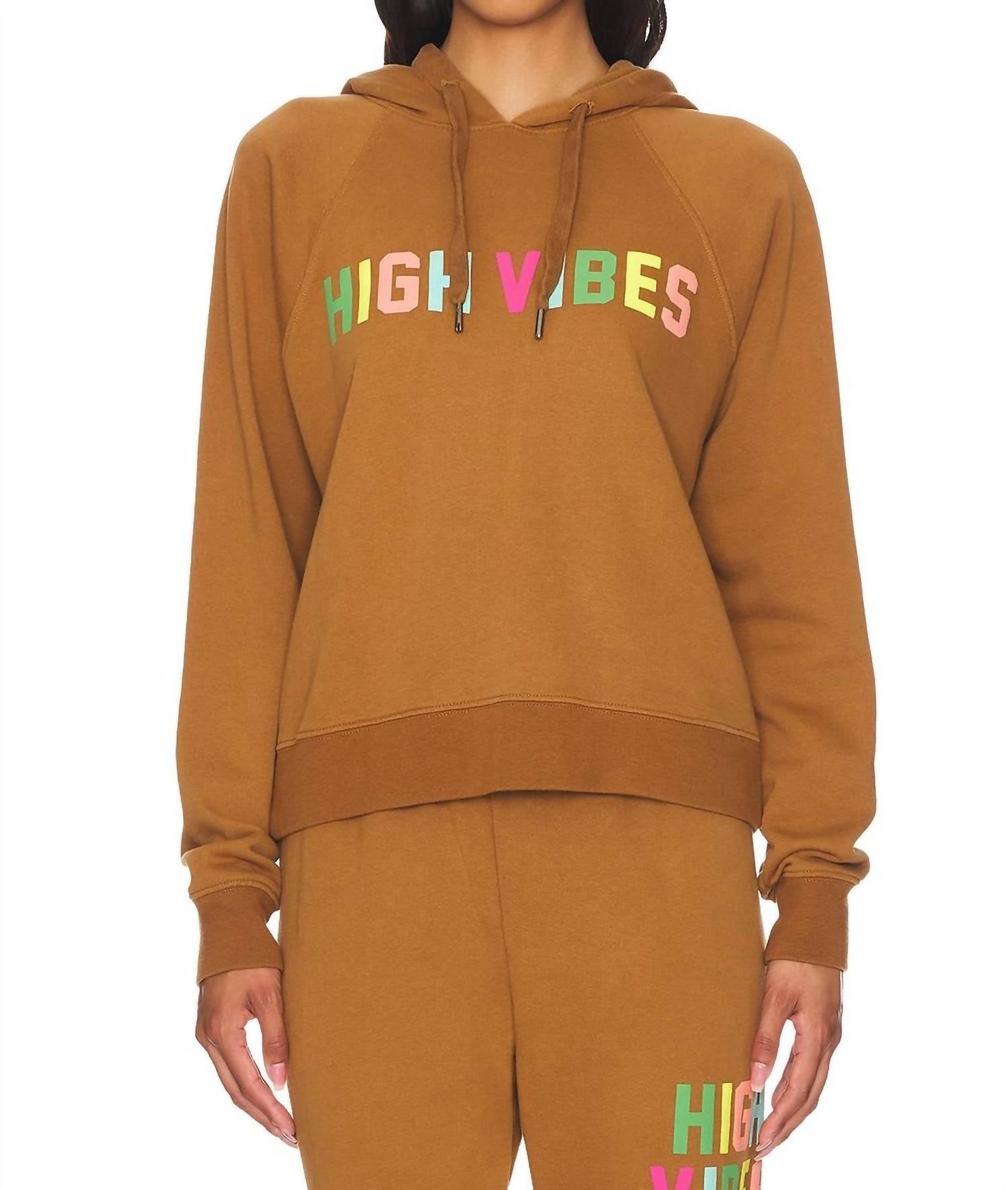 Spiritual Gangster - High Vibes Harper Crop Hoodie