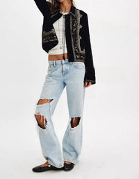 Free People - MAXXIE EMBELISHED VELVET JACKET