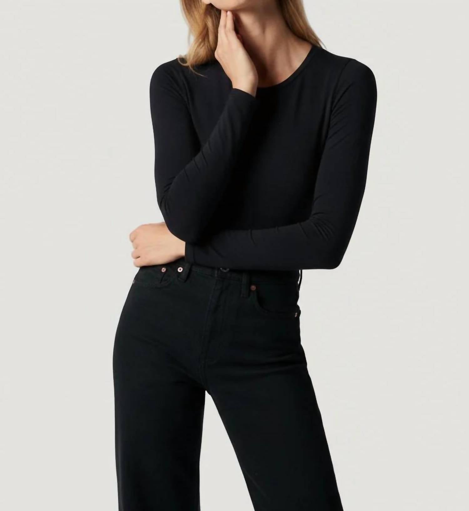 Majestic Filatures - Soft Touch Long Sleeve Crew Neck Tee