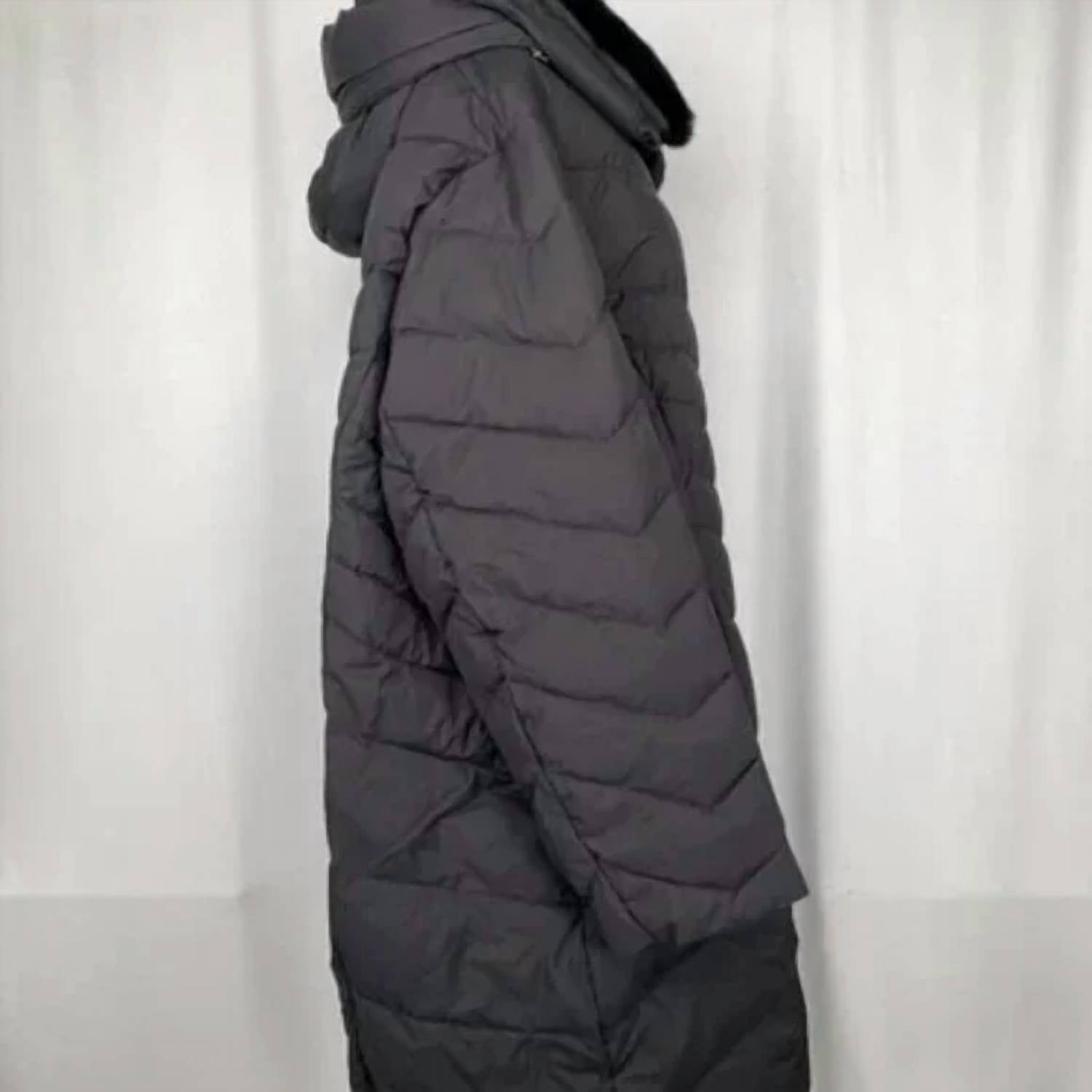 Michael Kors - Women's Faux Fur Trim Hooded Puffer Full Zip Coat