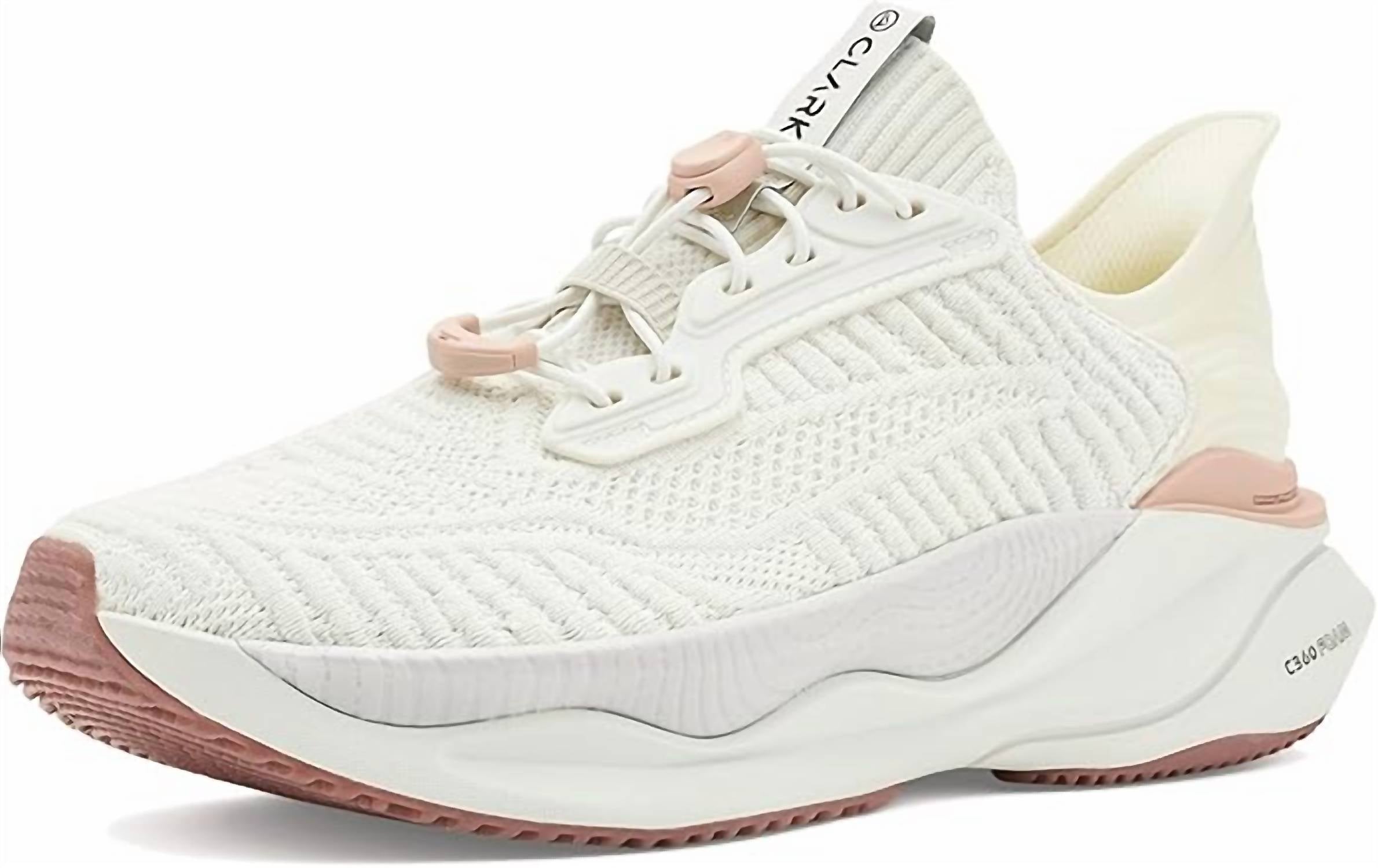 Clarks WOMEN'S PACE RISE SHOE in white - women's sneaker