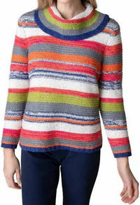 Habitat - Rustic Stripe Cowl Pullover Sweater