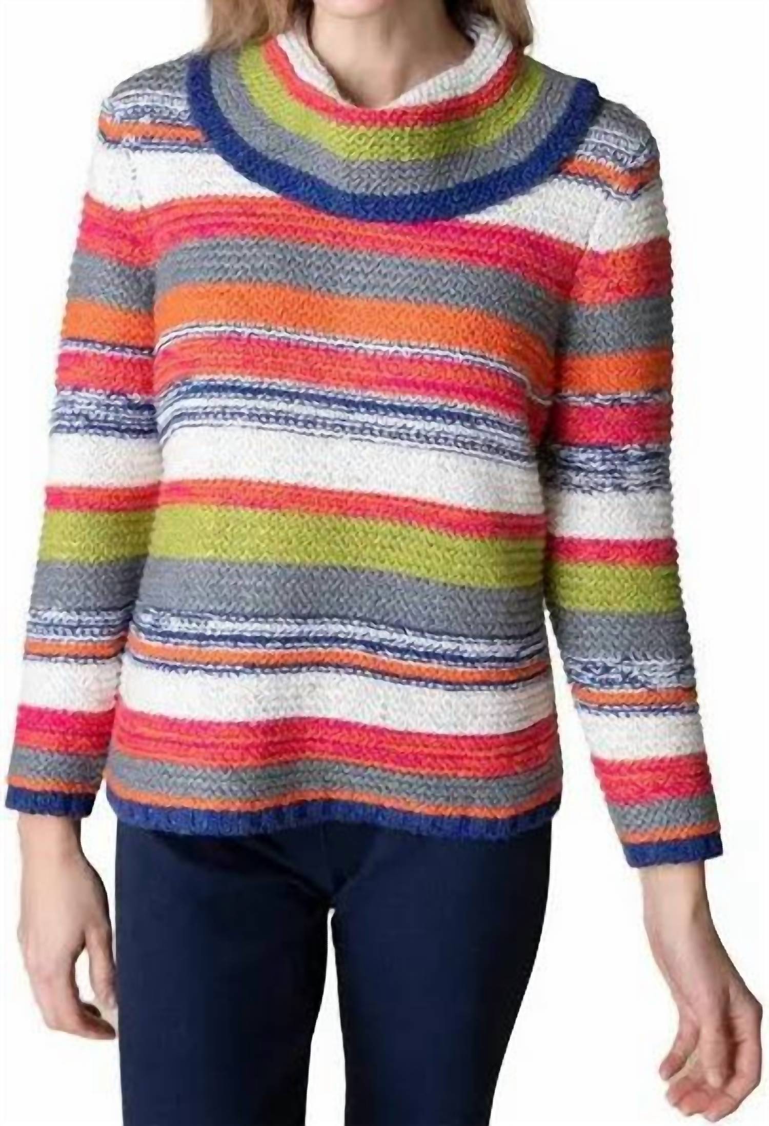 Habitat - Rustic Stripe Cowl Pullover Sweater