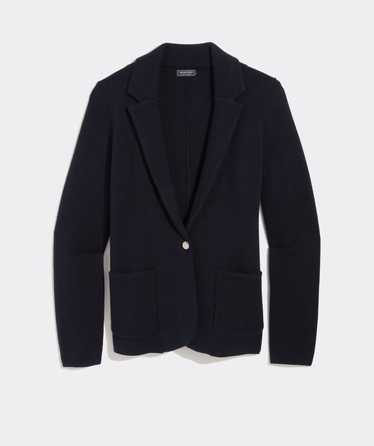 vineyard vines Sweater Knit Blazer in nautical navy - women's jacket - view 4