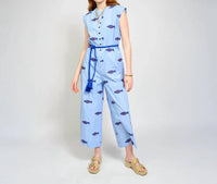 Ivy Jane - Women's Embroidered Fish Jumpsuit