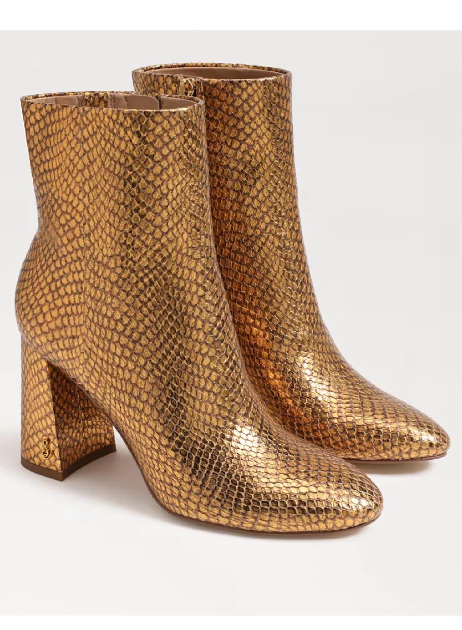 Sam Edelman - Women's Croco Block Heel Boot