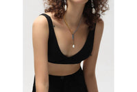 Classicharms - Women's Two-tone Chain Pearl Necklace