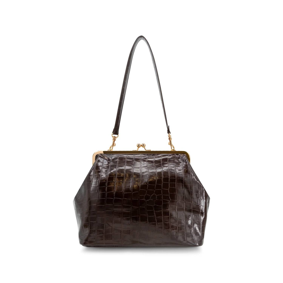 Like Dreams - Women's Miette Faux Croc Top Handle Clutch