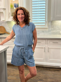 Ivy Jane - Denim Drawstring Short
