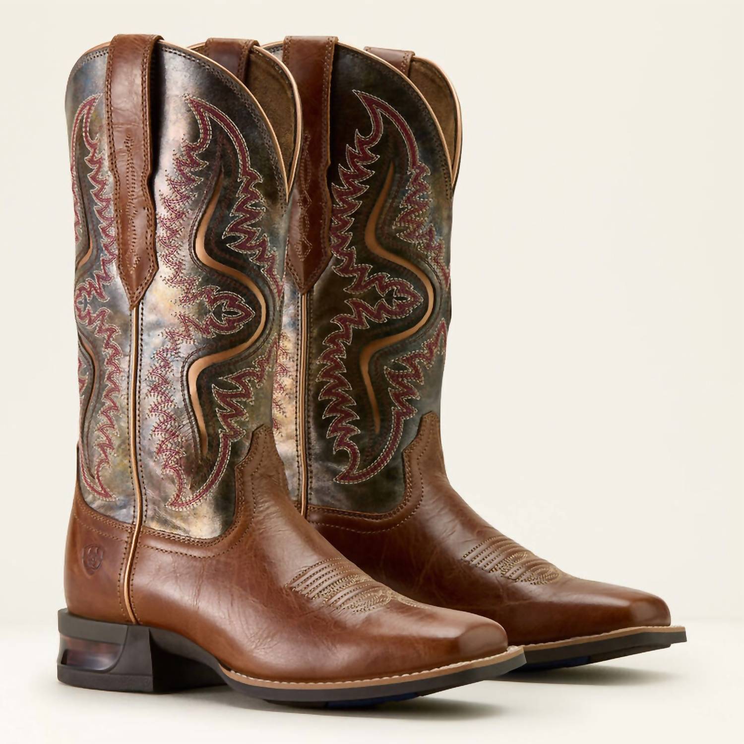 ARIAT Women's Captivate Wide Square Toe Western Boot - Medium in dark tan titanium - women's shoe - view 4