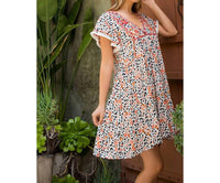 Thml - Mixed Print Embroidered Dress