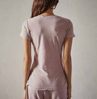 James Perse - Casual Tee With Reverse Binding