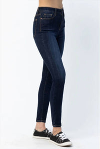 Judy Blue - Women's Cameron High Waist Back Phone Yoke Seam Skinny Jeans
