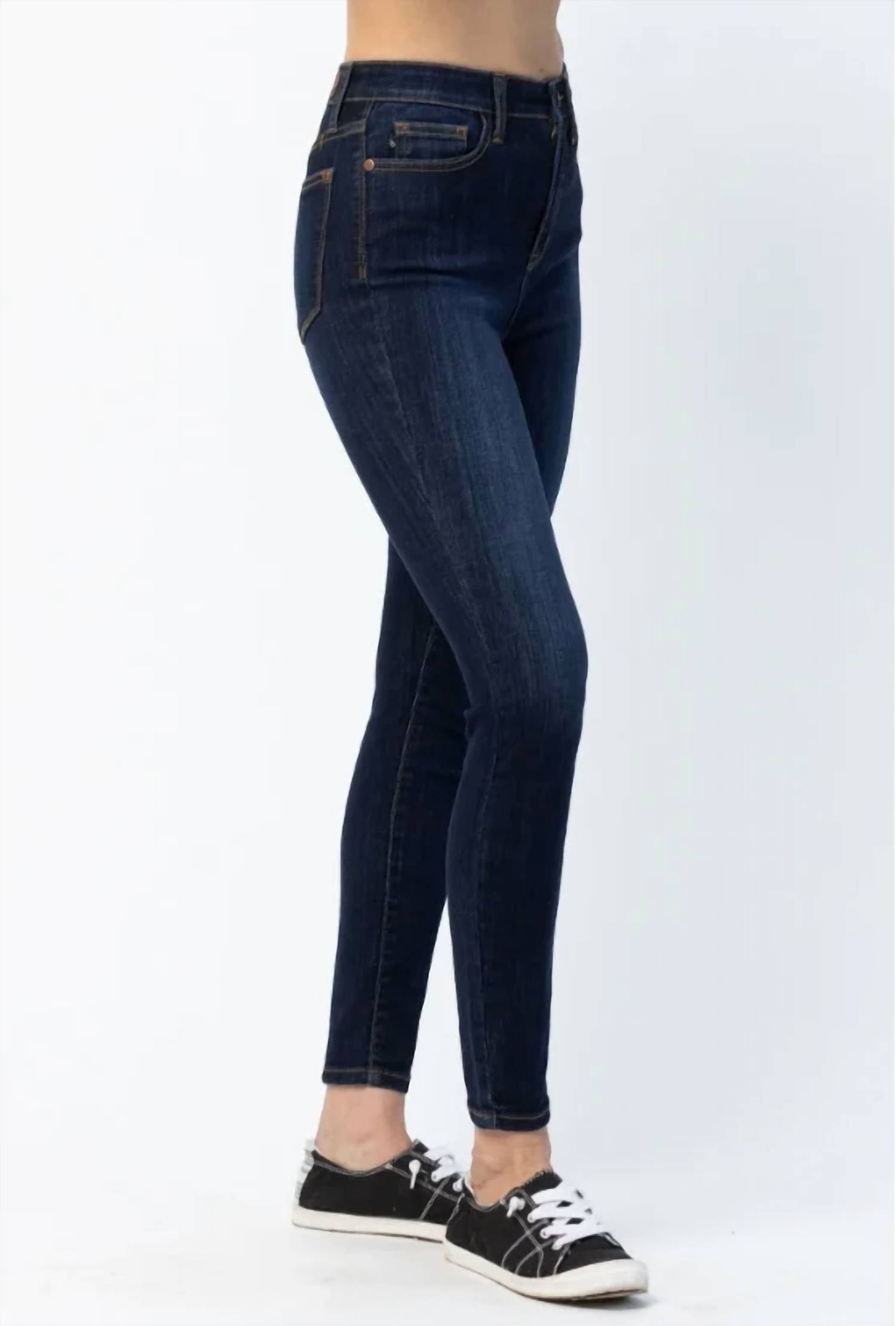 Judy Blue - Women's Cameron High Waist Back Phone Yoke Seam Skinny Jeans