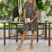Just Darviny - Ibiza Short Sleeve Mini Dress