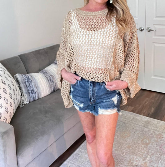 Contrast Knit Spring Sweater