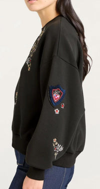 Cinq A Sept - Heritage Patch Brandy Pullover
