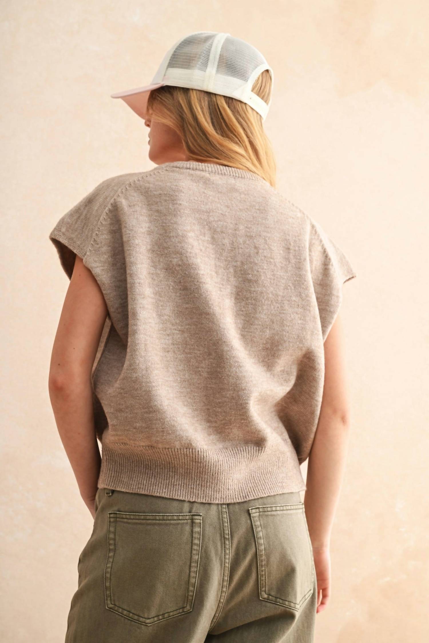 Miou Muse - Victoria Short Sleeve Soft Knit Top