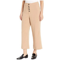 Riga Button Front Wide Leg Trouser