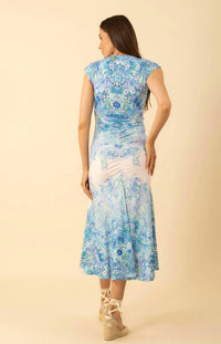 Hale Bob - Kamiyah Shirred Floral Long Jersey Dress