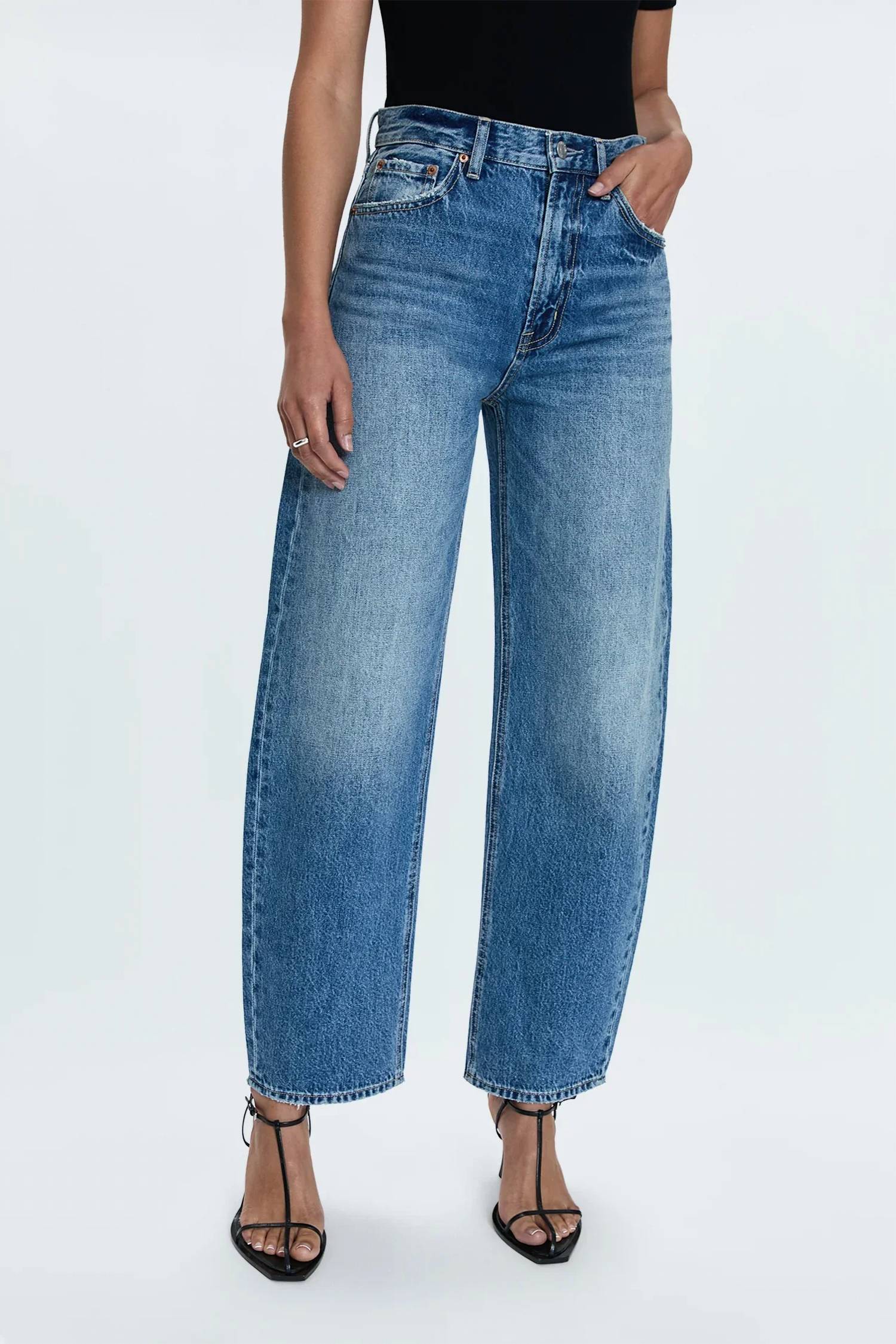 Pistola - Wes High Rise Barrel Jeans